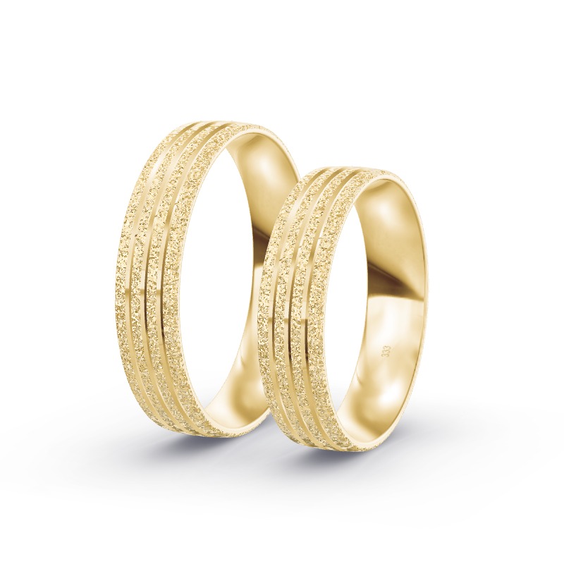2 Trauringe / Eheringe Gelbgold - Modell 1580 Norden