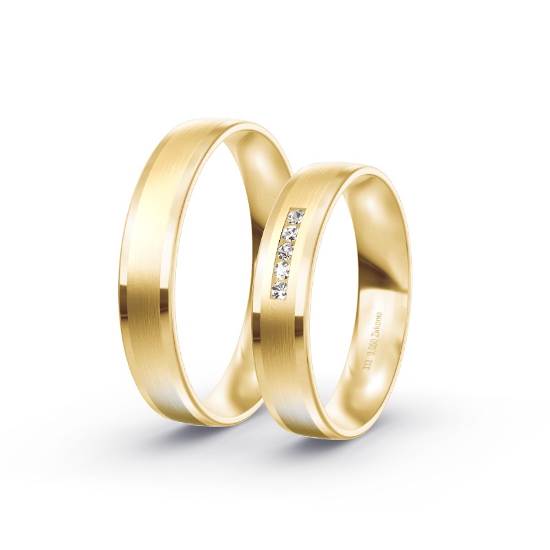 2 Eheringe / Partnerringe Gelbgold Modell 1885 Marzahn