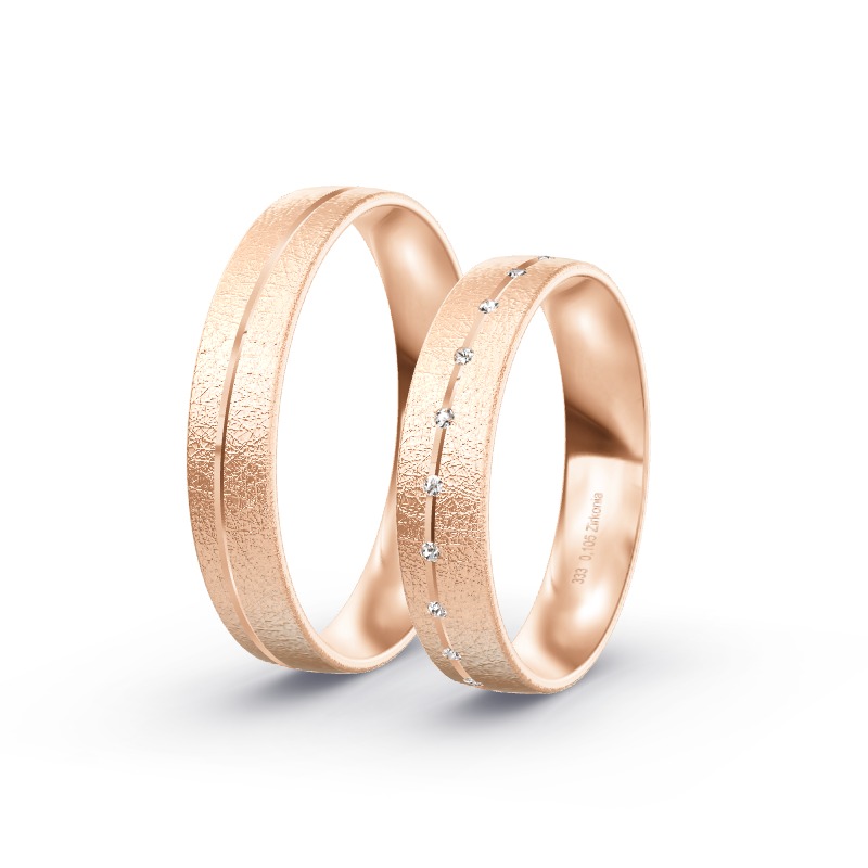 2 Eheringe / Partnerringe Roségold Modell 1955 Olten
