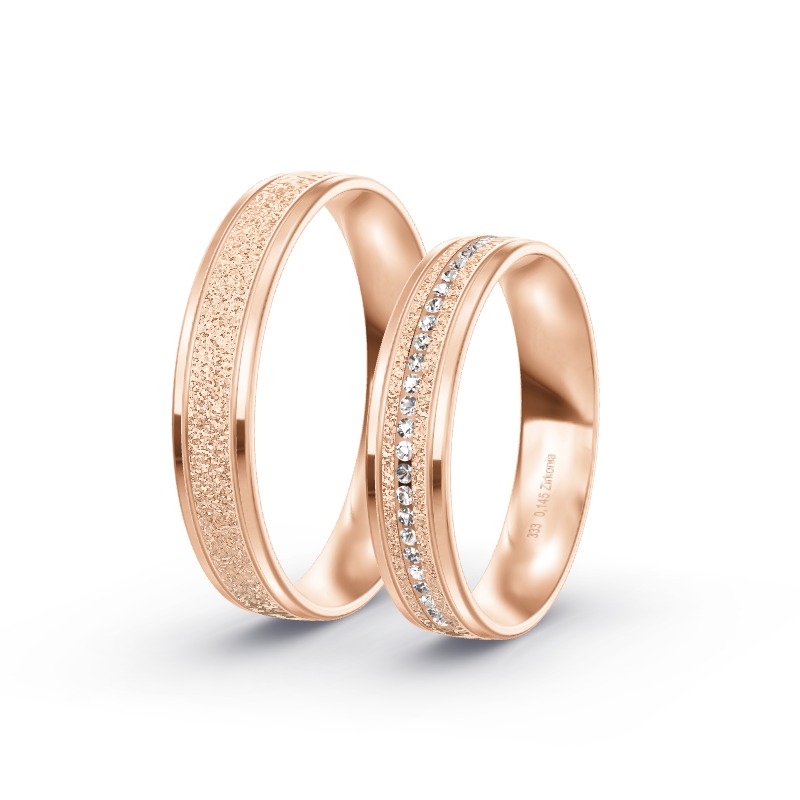 2 Eheringe / Partnerringe Roségold Modell 2538 Ostfildern