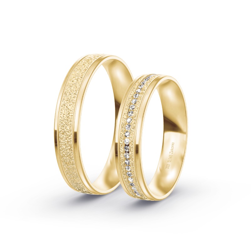 2 Eheringe / Partnerringe Gelbgold Modell 2125 Villingen-Schwenningen