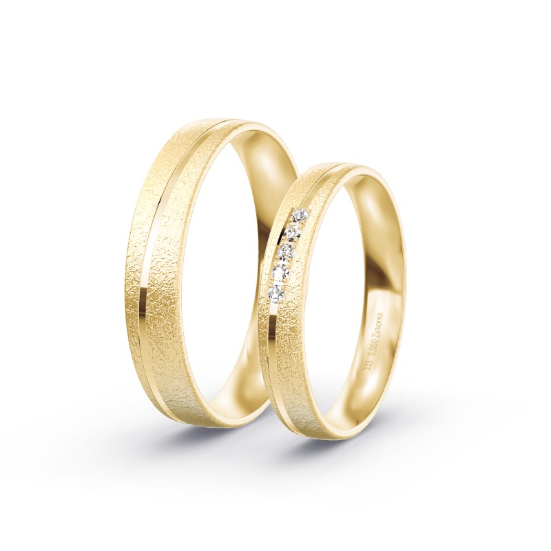 2 Eheringe / Partnerringe Gelbgold Modell 2112 Freital