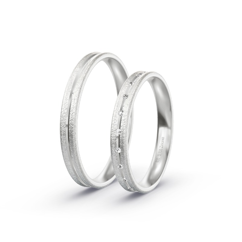 2 Eheringe / Partnerringe Platin Modell 2569 Schiffdorf