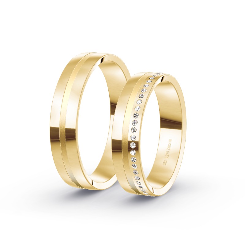2 Eheringe / Partnerringe Gelbgold Modell 2122 Schwerte