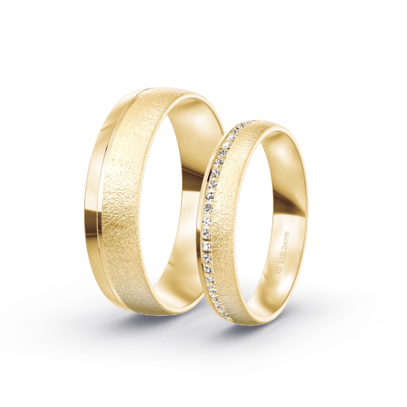 2 Eheringe / Partnerringe Gelbgold Modell 1938 Fully